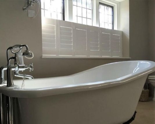 8 Great Bathroom Window Treatment Ideas – The Shutter Shop